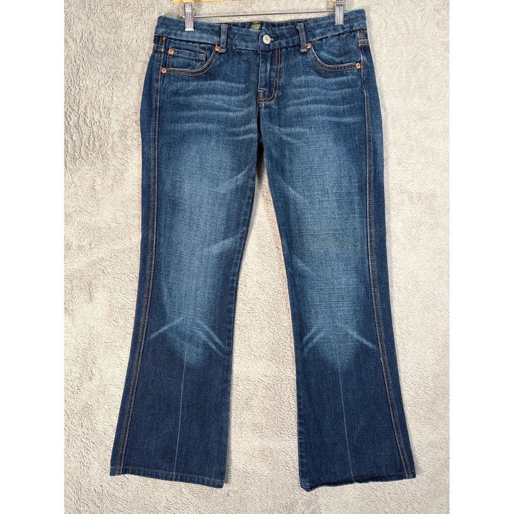 7 For All Mankind Women's 30x28.5 Dark Wash Bootcut A Pocket Jeans Cowgirl Chore